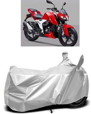 OXTAUL Two Wheeler Cover for TVS(Apache RTR 310, Silver)