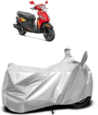 OXTAUL Two Wheeler Cover for Hero(Pleasure, Silver)