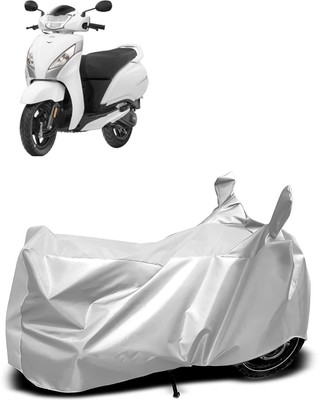 Mdstar Waterproof Two Wheeler Cover for TVS(Jupiter 125, Silver)