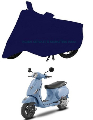 DSAMI Two Wheeler Cover for Vespa(Vespa LX 125, Blue)