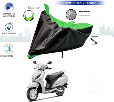 APNEK Waterproof Two Wheeler Cover for Honda(Activa 3G, Green, Black)
