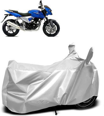 OXTAUL Two Wheeler Cover for Bajaj(DTS-i, Silver)