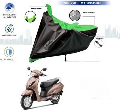 AutoGalaxy Waterproof Two Wheeler Cover for Honda(Activa 5G, Green, Black)