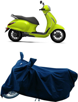 KEDIT Two Wheeler Cover for Bajaj(Urbanite Chetak BS6, Blue)