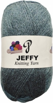 JEFFY BlueBell 300 GM (1 BALL, 100 GM EACH)Wool Ball Hand Knitting Wool, Shade No-76