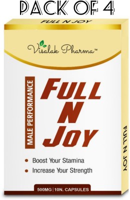 visalak pharma Full N Joy-Capsule For Men Strength, Stamina & Vitality(Pack of 4)