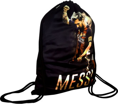 CSZ Attractive Printed Drawstring backpack for Sports/gym/yoga/casual backpack 18 L Backpack(Black)