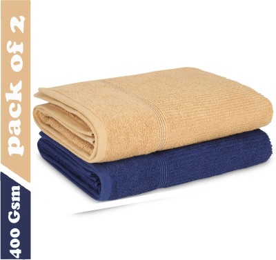 Leaf Dew Cotton 400 GSM Bath Towel Set(Pack of 2)