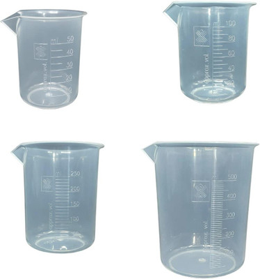 AANIJ 500 ml Measuring Beaker(Pack of 4)