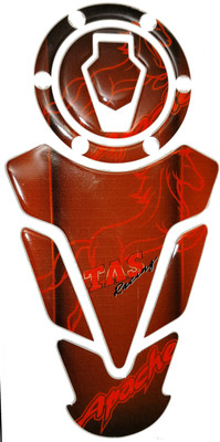 Golden Lion TVS red apache bike tank pad Bike Tank Pad