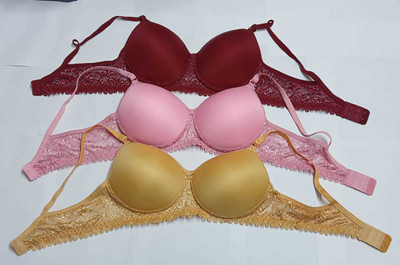 Mansha Women Full Coverage Lightly Padded Bra(Multicolor)