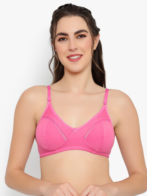 SSoShHub Women Full Coverage Non Padded Bra(Pink)