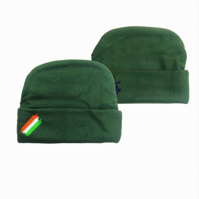 RD Self Design Beanie Cap(Pack of 2)