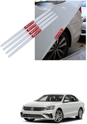 PRTEK Plastic, Rubber Car Door Guard(White, Red, Pack of 4, Volkswagen, Passat, Universal For Car)