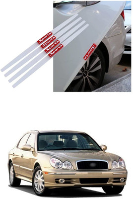 PRTEK Plastic, Rubber Car Door Guard(White, Red, Pack of 4, Hyundai, Sonata, Universal For Car)