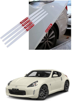 PRTEK Plastic, Rubber Car Door Guard(White, Red, Pack of 4, Nissan, 370z, Universal For Car)
