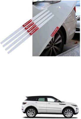 PRTEK Plastic, Rubber Car Door Guard(White, Red, Pack of 4, Chevrolet, Universal For Car, Universal For Car)