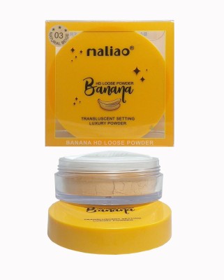 maliao HD Loose Powder Banana Translucent Setting Luxury Powder Natural Beige Compact(Natural Beige, 15 ml)