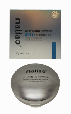 maliao Whitening Power 2 In1 Oil Control Double Compact Natural Beige Compact(Natural Beige, 20 ml)