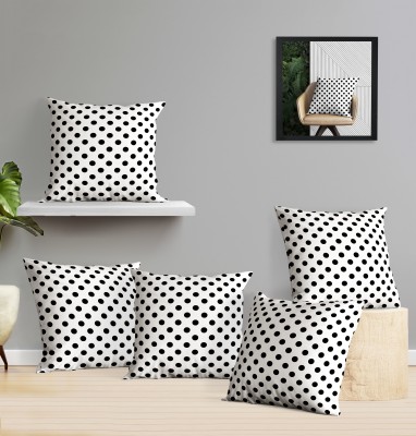 OASIS Cotton Cushions Cover(Pack of 5, 40 cm*40 cm, White)