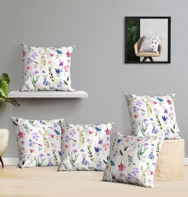 OASIS Cotton Cushions Cover(Pack of 5, 40 cm*40 cm, Multicolor)