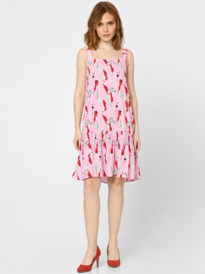 VERO MODA Women Shift Pink Dress