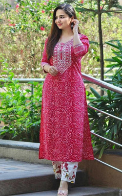 gfashion Women Kurta Palazzo Set