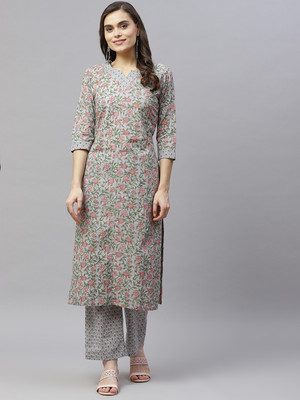 MIRAVAN Women Kurta Palazzo Set