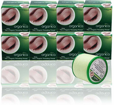 PIURA Eyebrow threading Thread Box of 8 Spools- 300m each - forehead, upper lip, chin Eyebrow Thread(300 m, Pack of8)