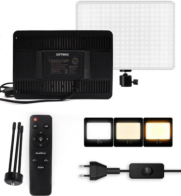 GiftMax Camera Light, LED Ra95+, Model : MM240 for Photography and Videography Flash(White)