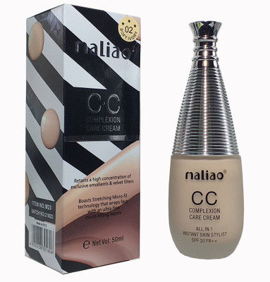 maliao CC Foundation Complexion Care Cream All in 1 Instant Skin Stylist Soft Ivory Foundation(Soft Ivory, 50 ml)