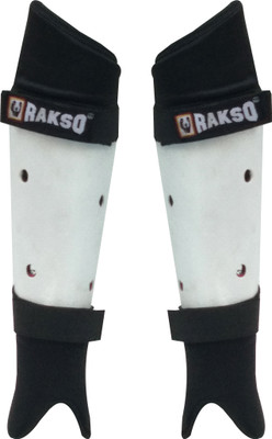 Rakso Secure Hockey Shin Guard SET OF 2 PCS (WHITE BLACK ) Hockey Shin Guard