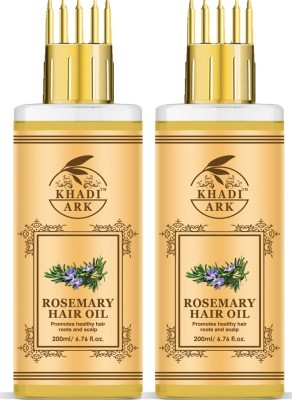 Khadi Ark Rosemary Hair Oil For Fast Hair Growth and Healthy Scalp & Hair (Pack of 2, 200 ML Each) Hair Oil(400 ml)