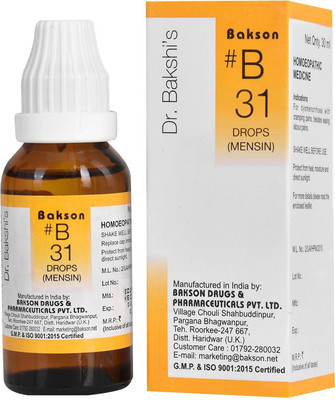 Bakson Dr Bakshis B Drop 31 - Mensin Drops(2 x 30 ml)