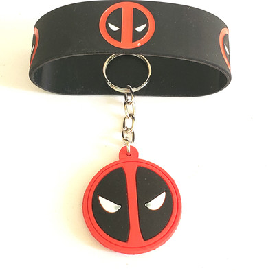 ShopTalk Dead Pool Wrist Band With Single Side Key Chain