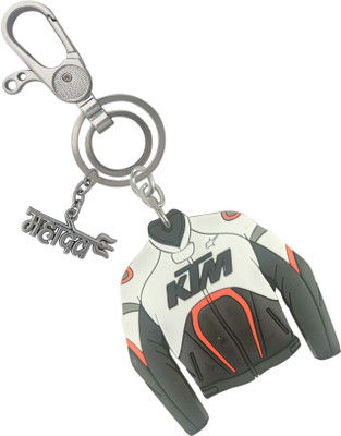 SHOKY LOOKS High Quality KT M Jecket With Metal Mahadev Chrome Finishing Key Chain
