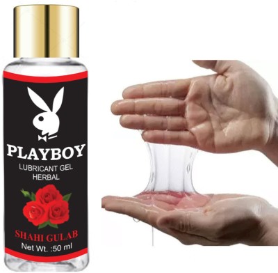 Way Of Pleasure Playboy Water Based Lubricant Gel 50ml Shahi gulab Lubricant(50 ml)