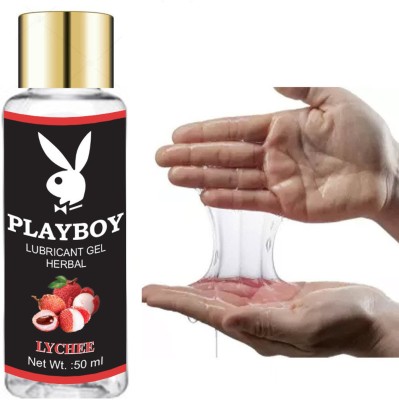 Way Of Pleasure Playboy Water Based Lubricant Gel 50ml Lychee Lubricant(50 ml)