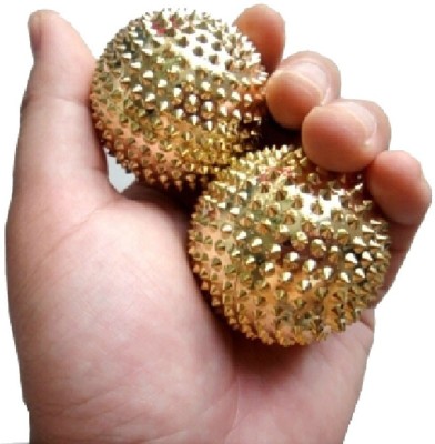 R S ACUPRESSURE Acupressure Magnetic Ball Needle Ball Massager Point Ball (Pack of 2,Golden Ball) For pain relief men and women Massager(Gold)