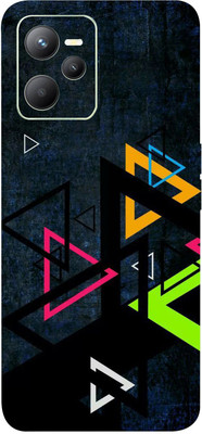 AsSkin Realme C35 Mobile Skin(Ultra Super Color Triangles Skin With High Matte Finish..0786)