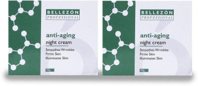 Bellezon professional Anti-Aging Night Cream | Smoothes Wrinkles Pack of 2 | Firm skin | All Skin type(100 g)