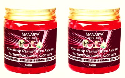 Manarya Sun's Heart Watermelon Face Gel Moisturizer For All Skin Types(400 g)