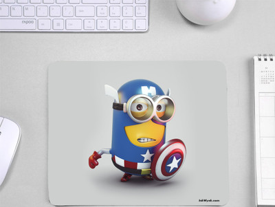 InkWynk Animated Character Super Hero Costume Printer Designer Premium Quality Mousepad(White)