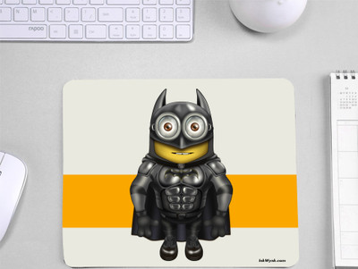 InkWynk Minion Super Hero Costume Designer printed Lightweight Student Mousepad(White)