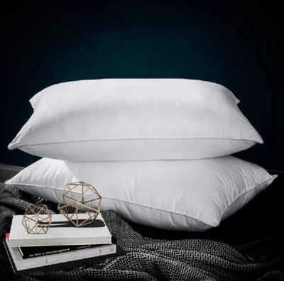 Navi collection Microfibre Abstract Sleeping Pillow Pack of 2(White)