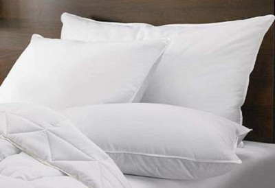 PALVIT Microfibre Abstract Sleeping Pillow Pack of 3(White)
