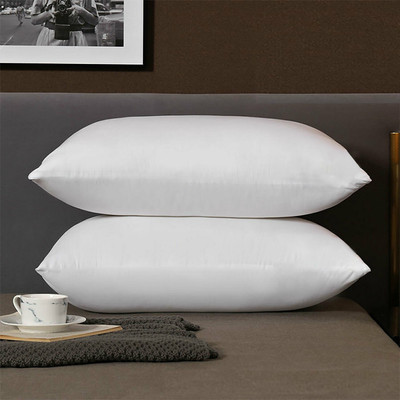 PALVIT Microfibre Abstract Sleeping Pillow Pack of 2(White)