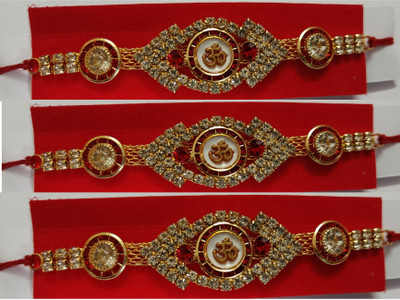 DARSHITABHAV Designer AR2 Assorted Rakhi  Set(3)