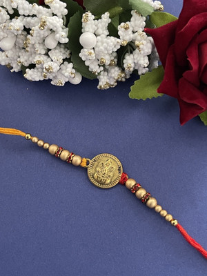 Digital Dress Room Thread 13RAK-237-1 Mauli Thread Rakhi  Set(1 Rakhi)