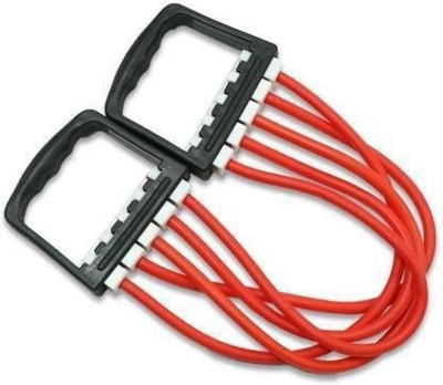 CHEXR Adjustable Multi-Function Rubber Tubes Chest expander Resistance Tube(Red)